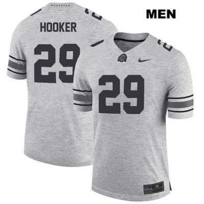 Men's NCAA Ohio State Buckeyes Marcus Hooker #29 College Stitched Authentic Nike Gray Football Jersey RV20T63CH